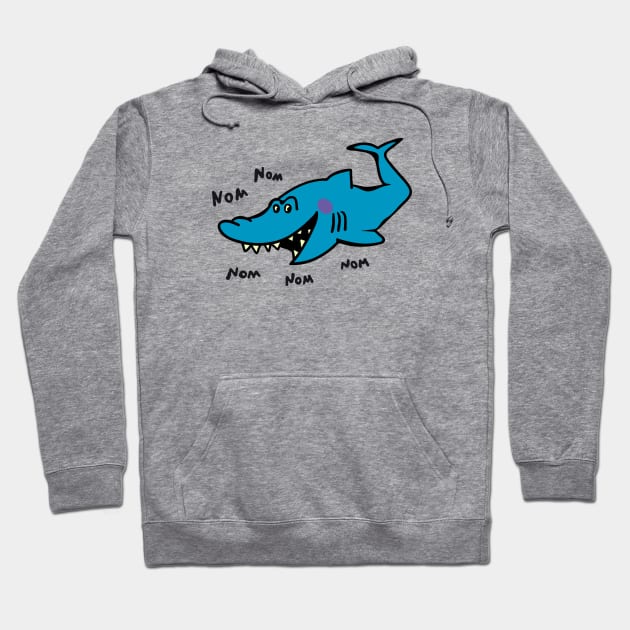 Hungry Shark Hoodie by schlag.art